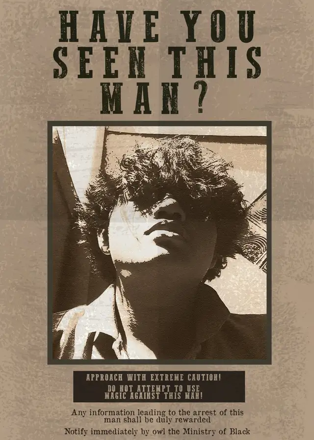 Playful 'Have you seen this man?' poster featuring Jaya Anggara